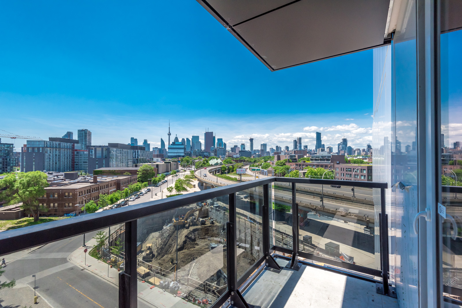 View from balcony of 170 Bayview Avenue Unit 605.