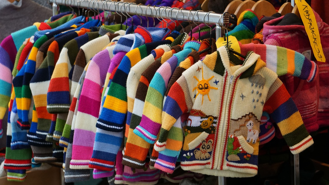 Cute and colourful children's sweaters