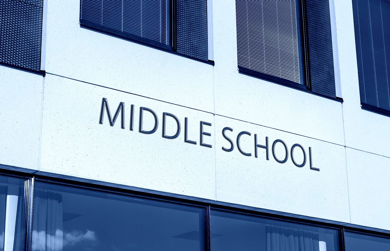 Middle School sign