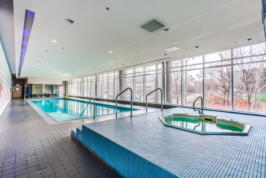 Another amenity of Arc Condos is this whirlpool and swimming pool.