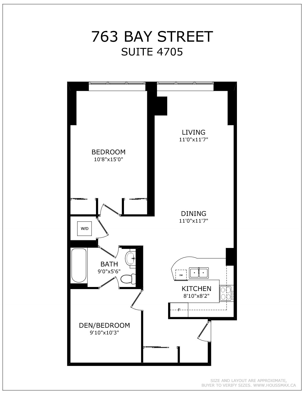 763 Bay St Unit 4705 Floor Plans Floor plans for 763 Bay St Unit 4705.