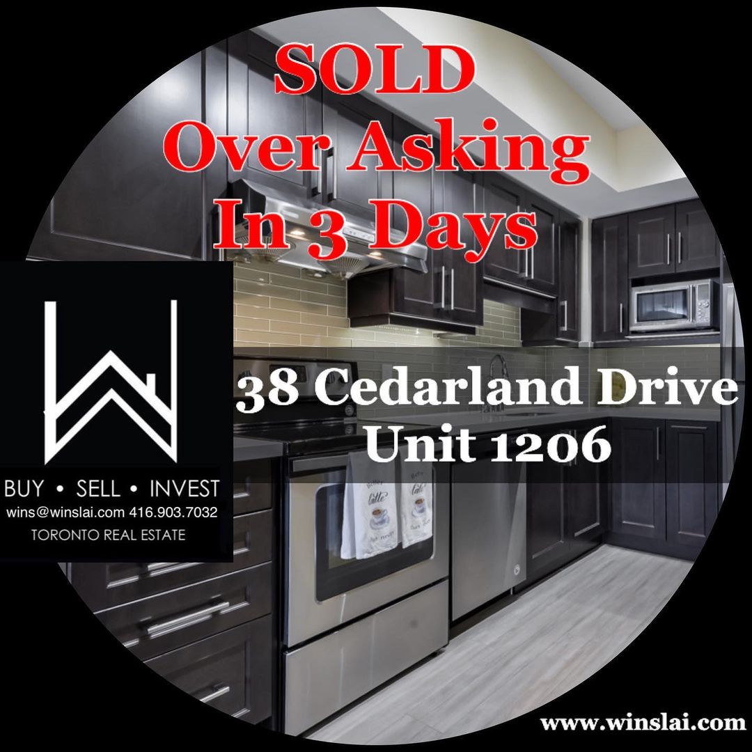 38 cedarland dr unit 1206 flyer stating sold and over asking in 3 days.