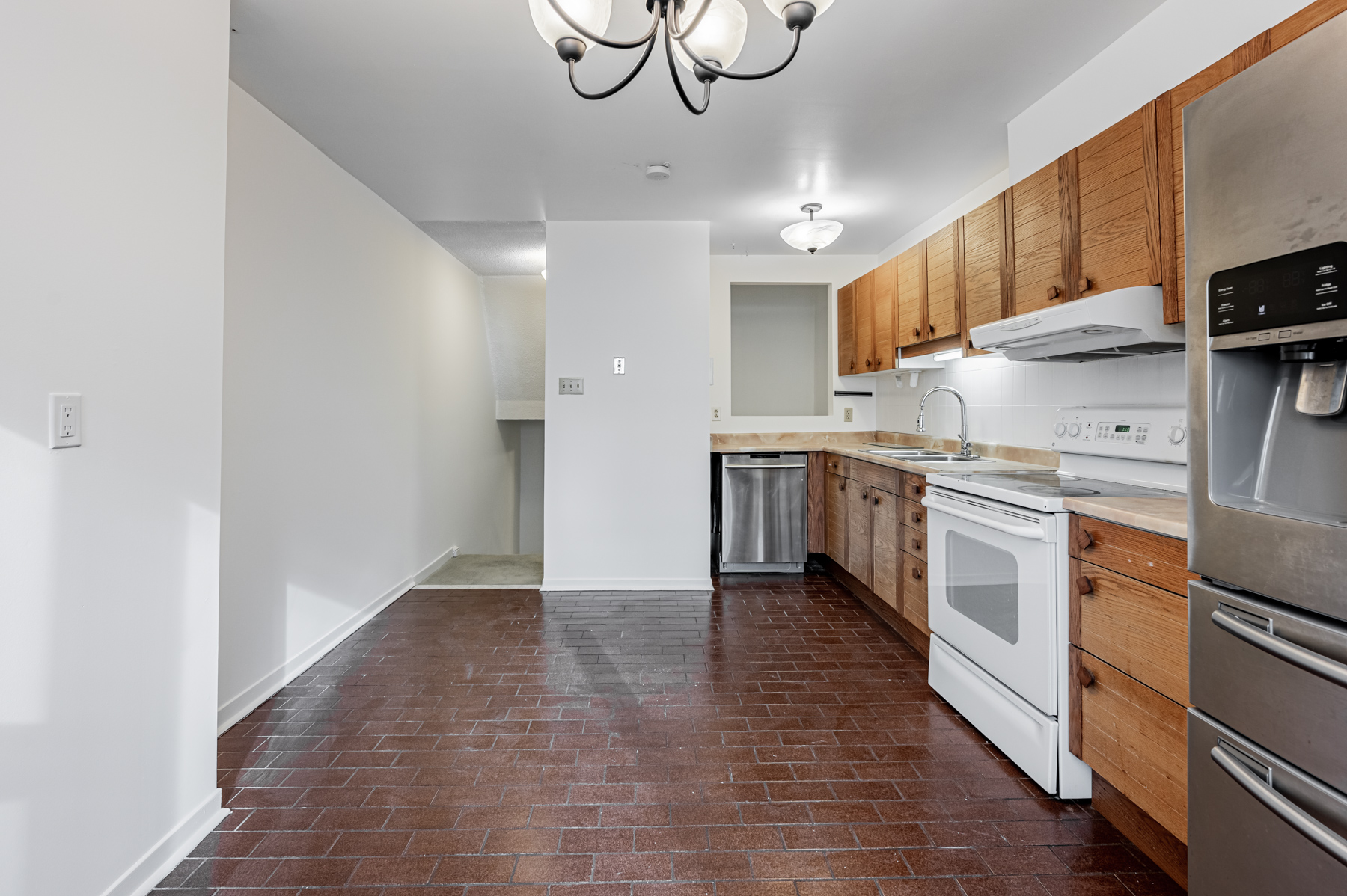 49 Granby Street Kitchen cabinets fluorescent light backsplash shelf 6 web 1 7