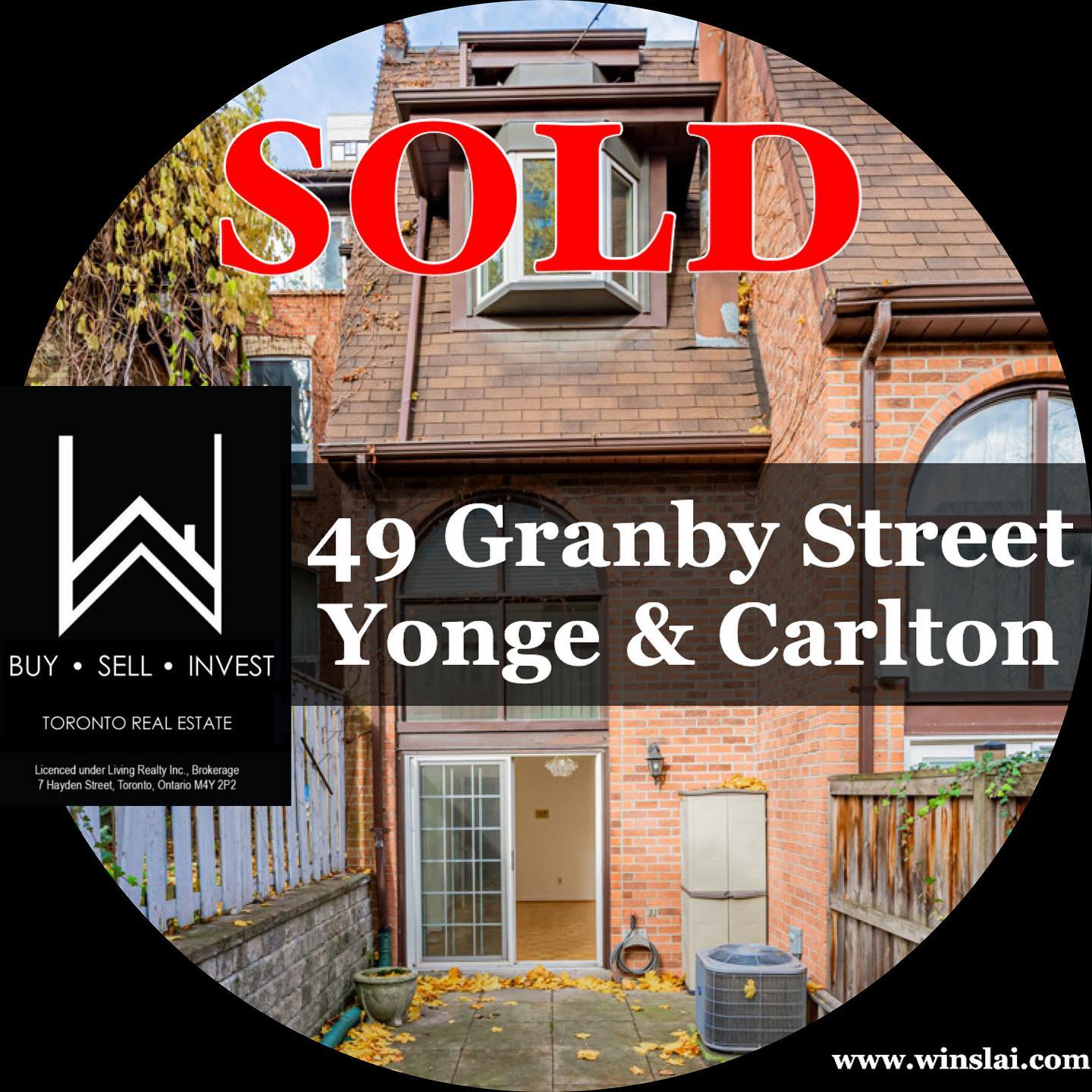 Sold flyer for 49 granby st