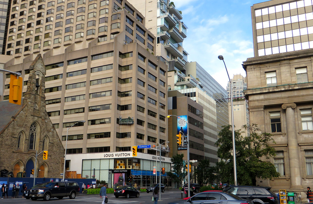 Storefronts along Mink Mile in Yorkville, Toronto.
