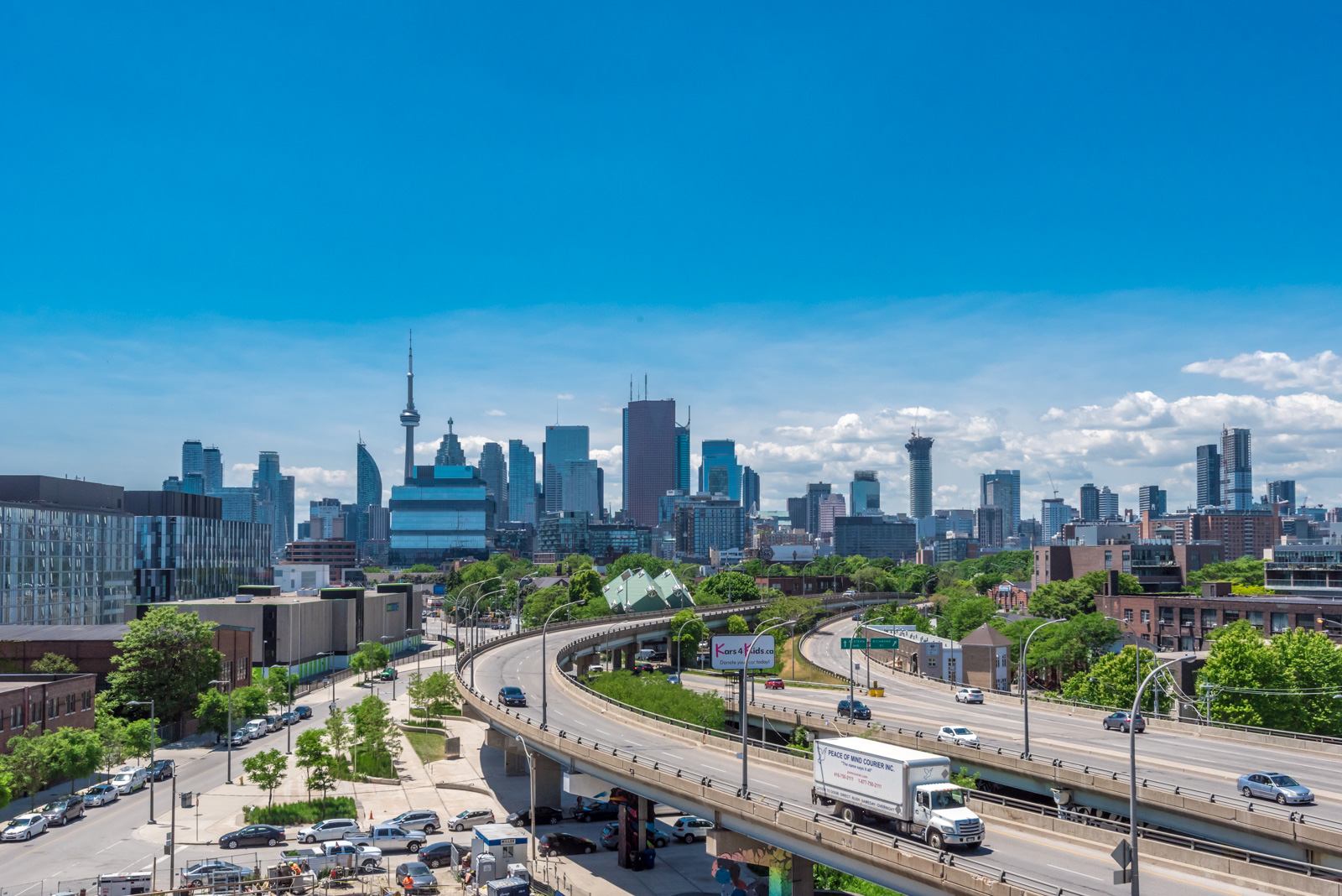 toronto skyline seen from distance Toronto skyline seen from distance.