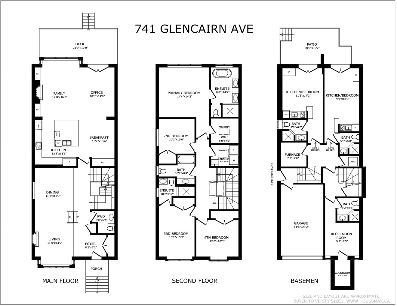 40. 741 Glencairn Ave Floor Plans